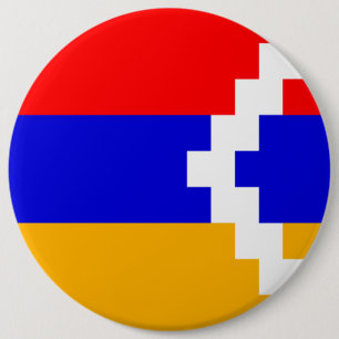 Artsakh (Nagorno-Karabakh) Flag 6 Cm Round Badge