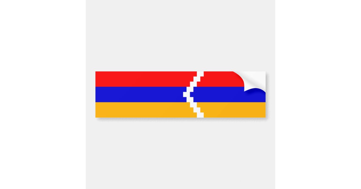 Download Artsakh (Nagorno-Karabakh) Flag Bumper Sticker | Zazzle.co.uk