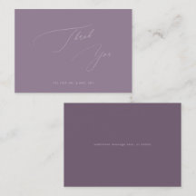 ArtsApp Dusty Boho Purple Calligraphy Thank You