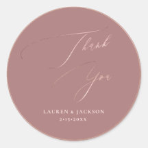 ArtsApp Dusty Rose Gold Thank You DIY Colour