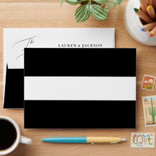 ArtsApp Elegant Luxe Calligraphy Wedding Envelope