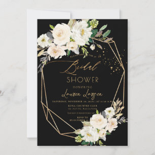 ArtsApp H2 Alabaster Roses Bridal Shower Invitation