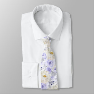ArtsApp H2 Dusty Purple Roses Wedding Tie