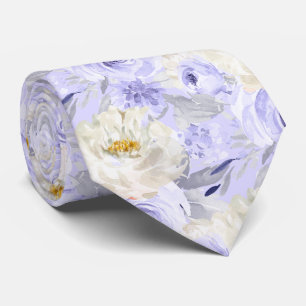 ArtsApp H2 Dusty Purple Roses Wedding Tie