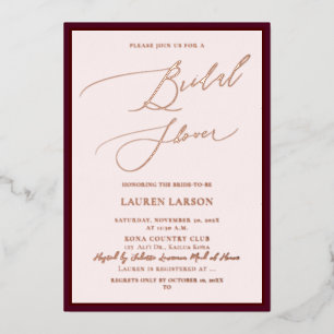 ArtsApp Luxe Calligraphy Burgundy Rose Gold