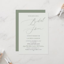 ArtsApp Olive+Sage Calligraphy Bridal Shower