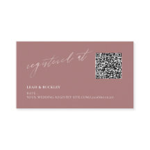 ArtsApp QR Code Registry Dusty Rose Blush Script