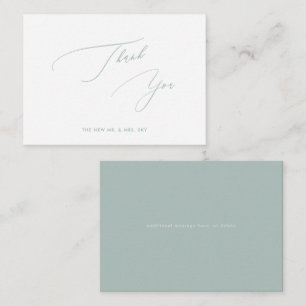ArtsApp Sage Green  Luxe Calligraphy Thank You Card