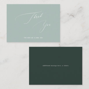 ArtsApp Sage Green Luxe Calligraphy Thank You Card