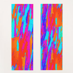 Artsy Abstract  Rainbow Colourful Painting Pattern Yoga Mat