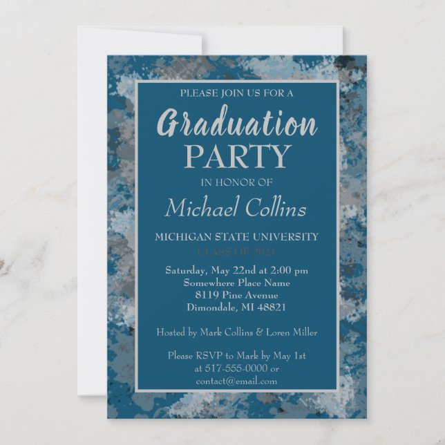 Artsy and Stylish Party Invitation (Front)