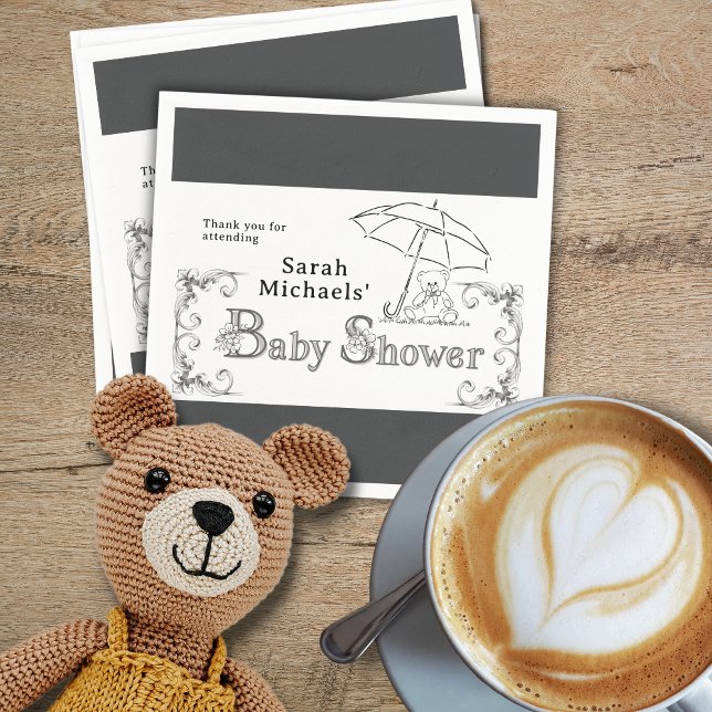 Artsy Baby Shower Napkin (Creator Uploaded)