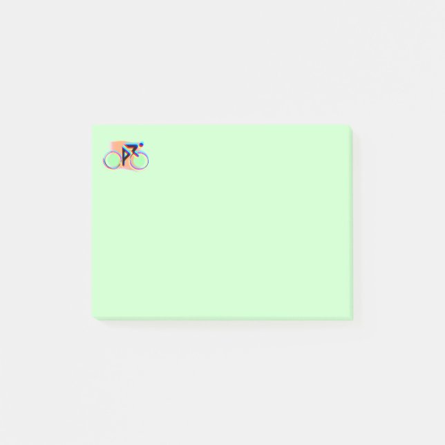 Artsy Bicycling Post-it Notes (Front)