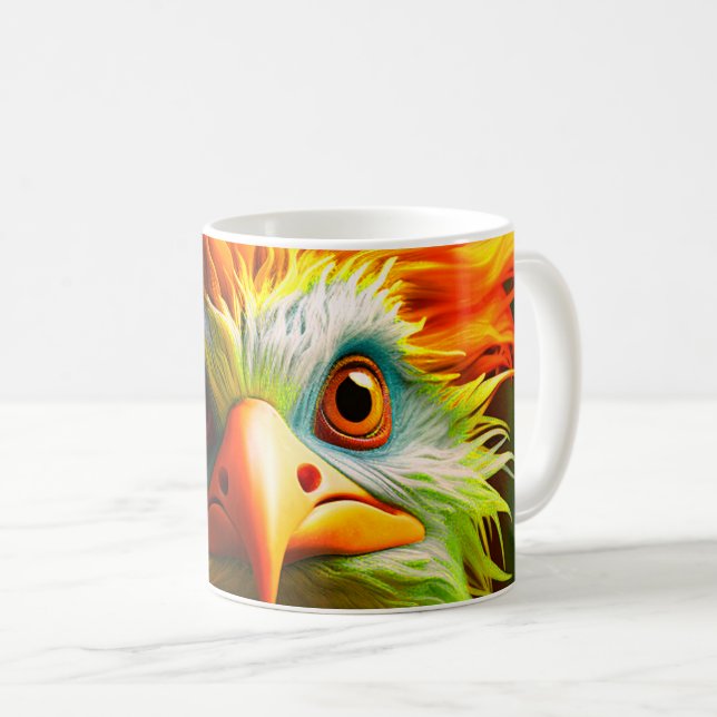 Artsy Bird Coffee Mug (Front Right)