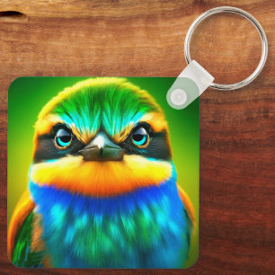 Artsy Bird Key Ring