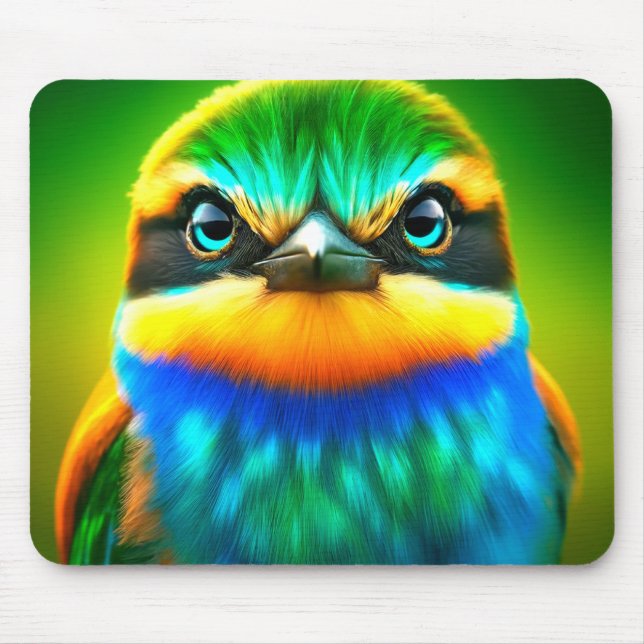 Artsy Bird Mouse Mat (Front)