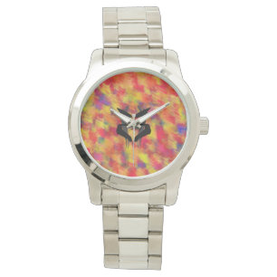 Artsy Blue Psychiatrist Rorschach Blot  Watch