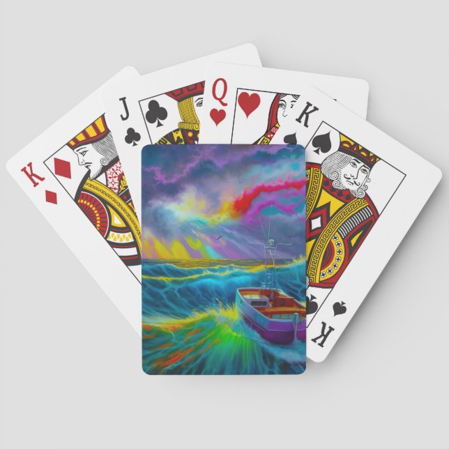 Artsy Boat Playing Cards (Back)