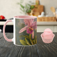 Artsy Brazilian Cattelya Orchid and 3 Hummingbirds