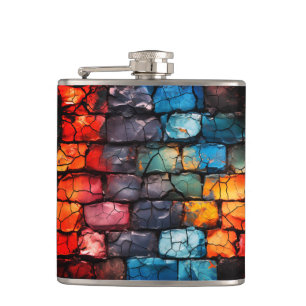 Artsy Bricks Hip Flask