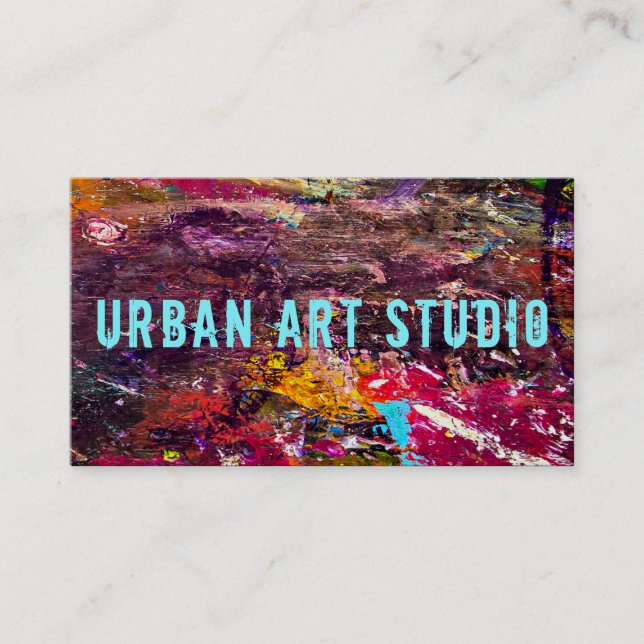 Artsy Business Cards Quality Card Stock Paper (Front)