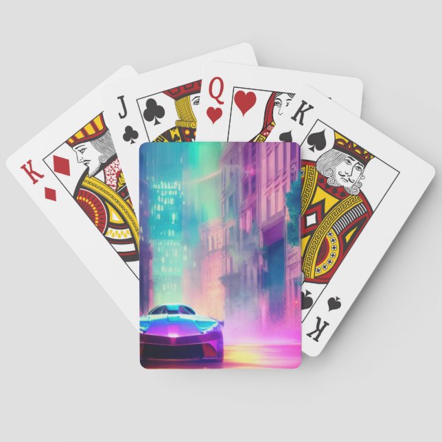 Artsy Car Playing Cards (Back)