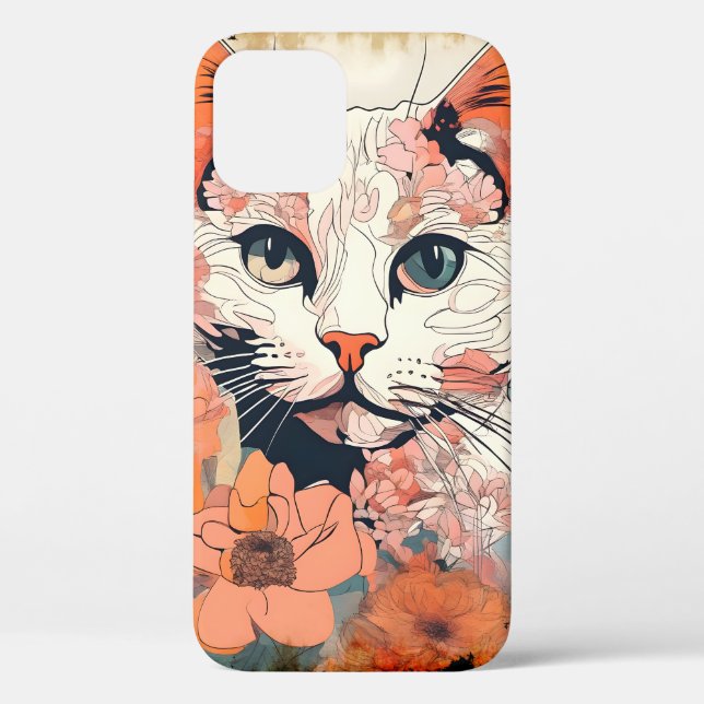 Artsy Cat Case-Mate iPhone Case (Back)