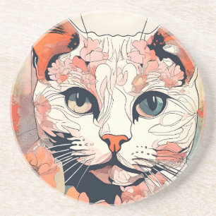 Artsy Cat Coaster