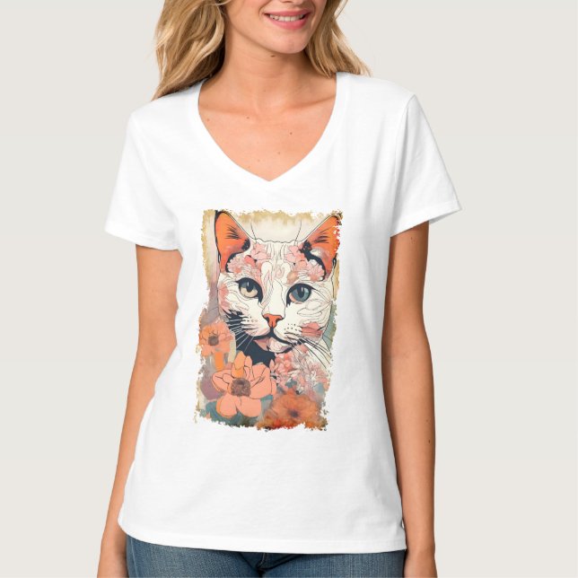 Artsy Cat T-Shirt (Front)