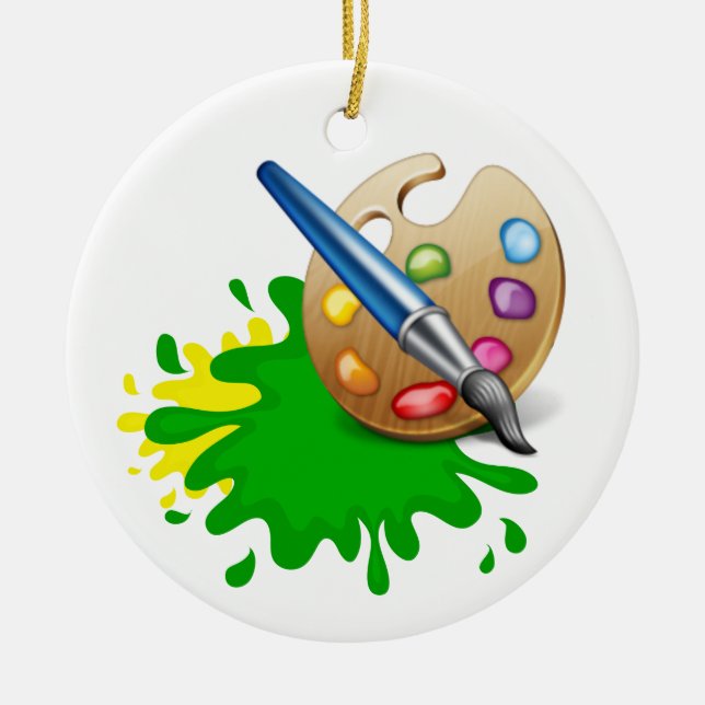 ARTSY CERAMIC TREE DECORATION (Front)