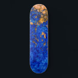 Artsy Cobalt Blue Golden Yellow Acrylic Painting Skateboard<br><div class="desc">This modern and cool painting is perfect for the trendy and fashionable person. It features a hand-painted cobalt blue and golden yellow acrylic abstract design. It's unique, artistic, and contemporary.***IMPORTANT DESIGN NOTE: For any custom design request such as matching product requests, colour changes, placement changes, or any other change request,...</div>