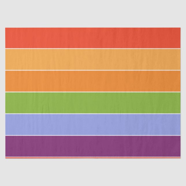 Artsy Colour Stripes  Tissue Paper (Front)