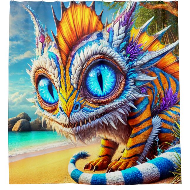 Artsy Creature Shower Curtain (Front)