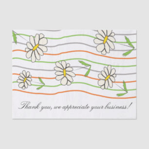 Artsy Daisy Flower Tissue Paper