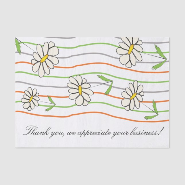 Artsy Daisy Flower Tissue Paper (Front)