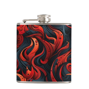 Artsy Design Hip Flask