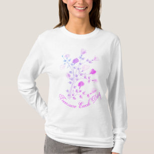 Artsy Design In Pink And Blue T-Shirt