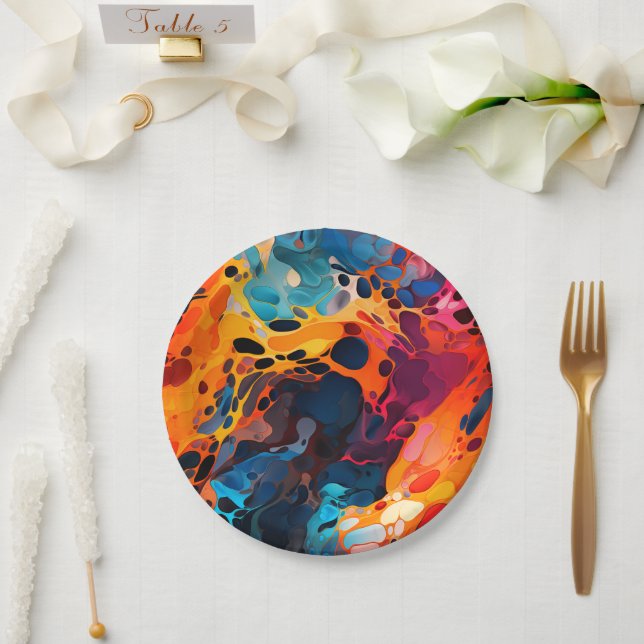 Artsy Design Paper Plate (Wedding)