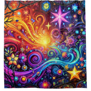 Artsy Design Shower Curtain