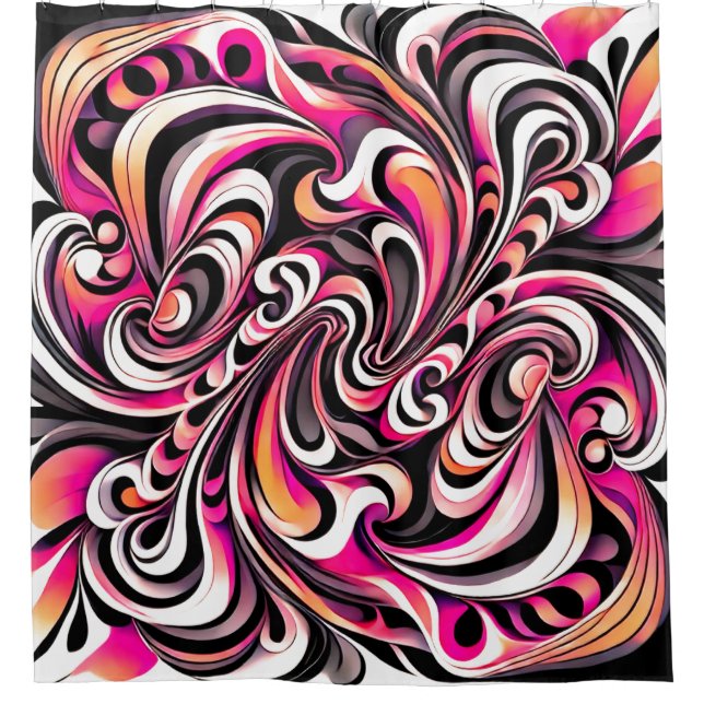 Artsy Design Shower Curtain (Front)
