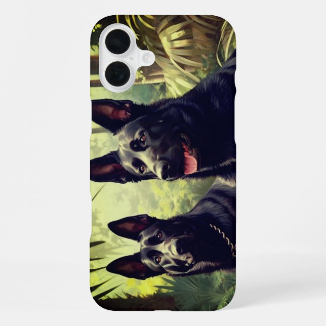 Artsy Dogs iPhone Case (Back)