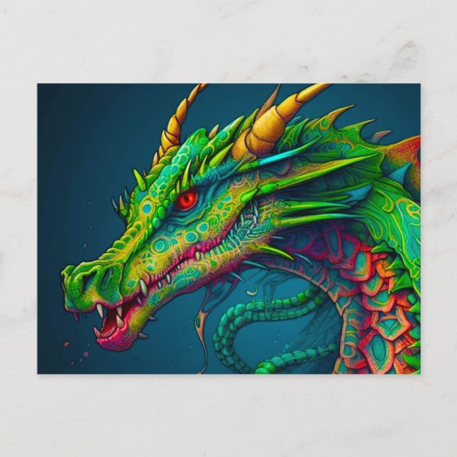 Artsy Dragon Postcard (Front)