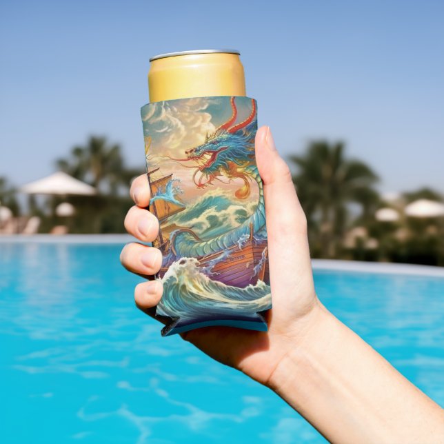 Artsy Dragon Seltzer Can Cooler (In Situ Pool)