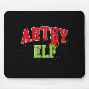 Artsy Elf Christmas Family Matching Group Xmas Act Mouse Mat