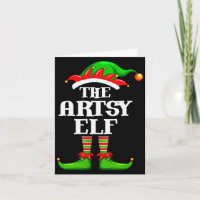 Artsy Elf Matching Family Group Christmas Party Py