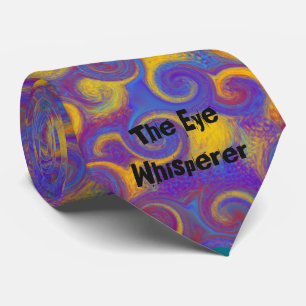 Artsy Eye Chart Optometrist Artsy Purple Tie