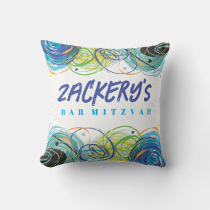 ARTSY FARTSY Bar Bat Mitzvah Party Pillow