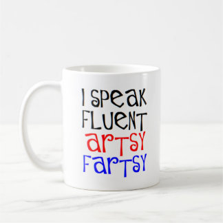 artsy fartsy speaker coffee mug
