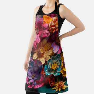 Artsy Flowers Apron