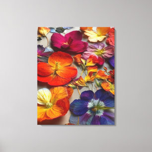 Artsy Flowers Canvas Print